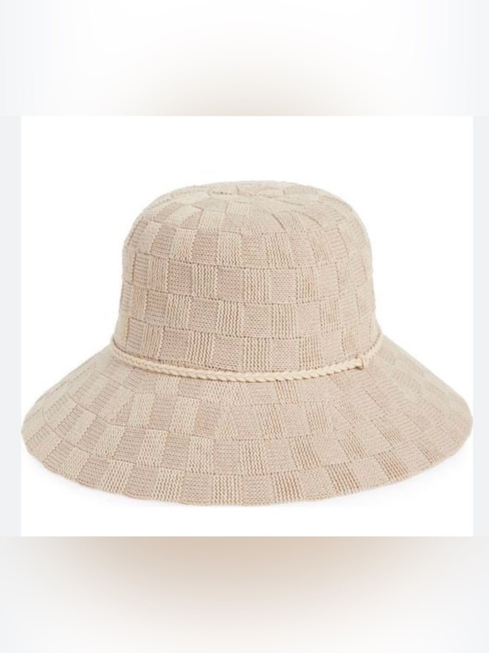 Nine West Natural Color Cloche Style Hat